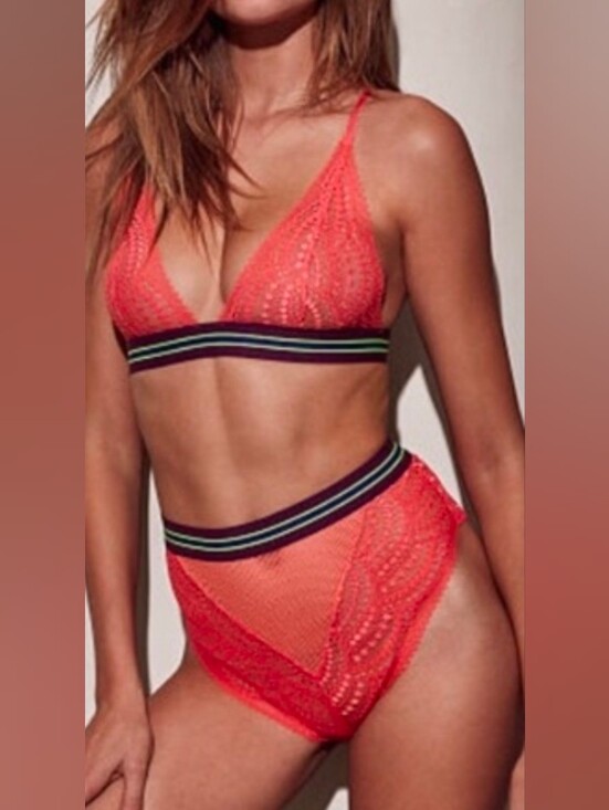 Victoria's Secret Other - NWT Victoria's Secret Very Sexy Banded Mesh & Lace Bralette & Panty Set MED/LARG